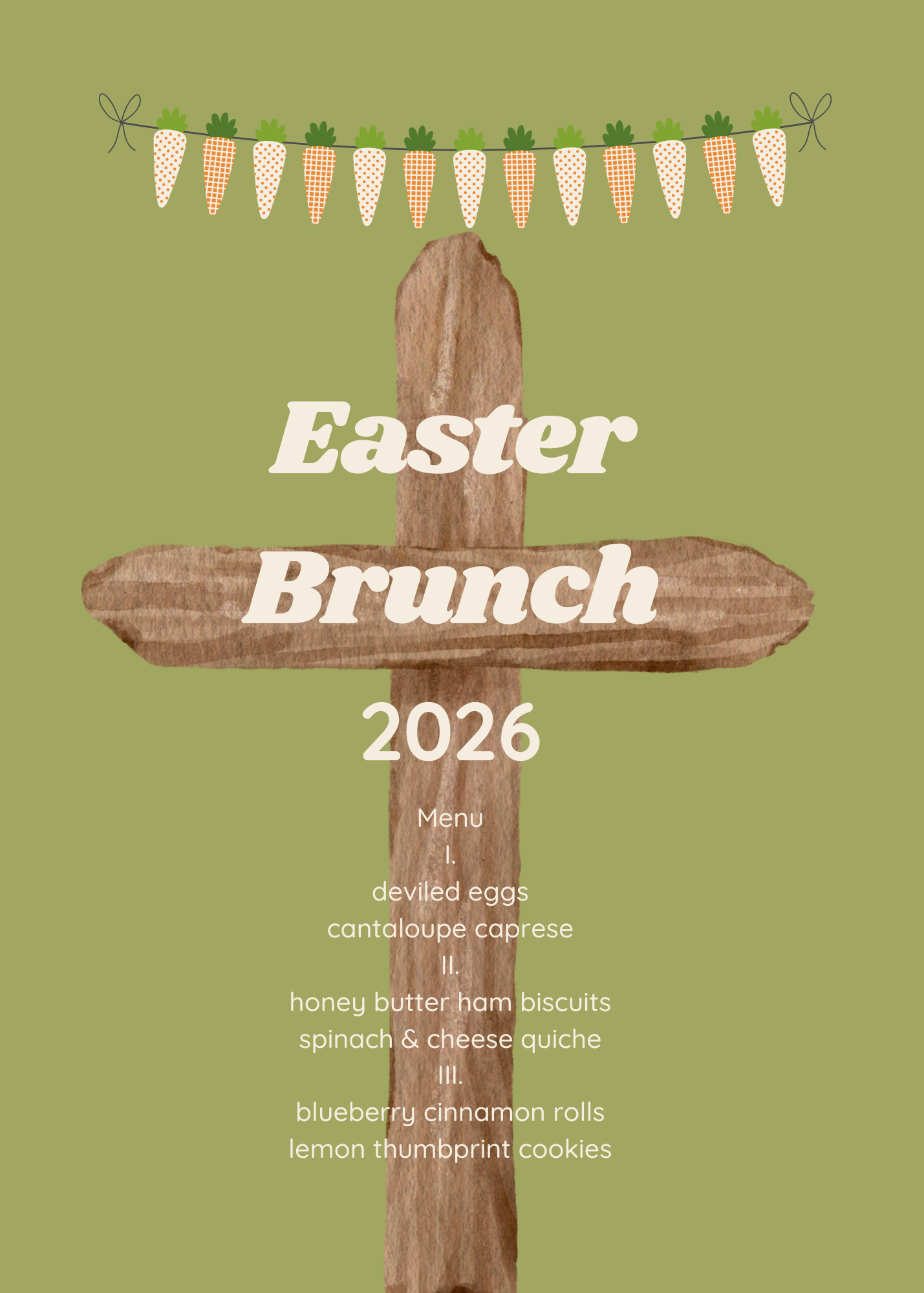 Easter Brunch Menu Template Set | Editable Canva Template | Printable Easter Menu | Spring Hosting Decor | Instant Download