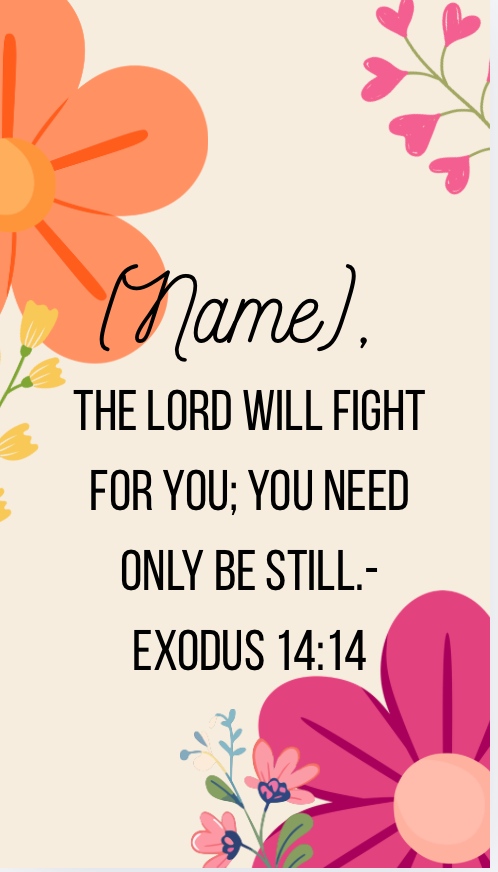 Personalized Bible Verse iPhone Wallpaper | Custom Christian Phone Background | Scripture Lock Screen with Name | Faith Gift for Women